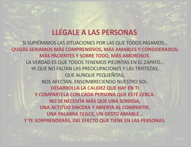 Llégale a las personas Marzo 14 de 2012